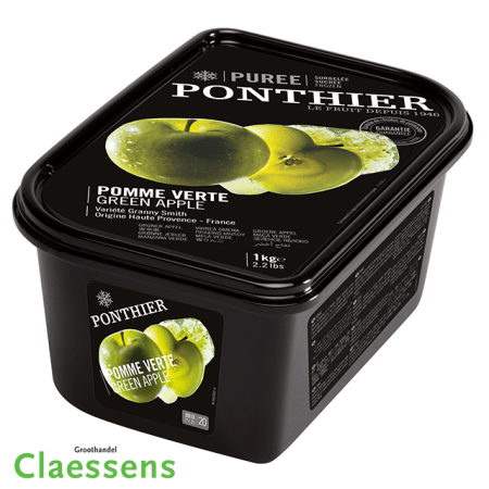 Appel groen puree Ponthier pr (pot 1kg) DPV