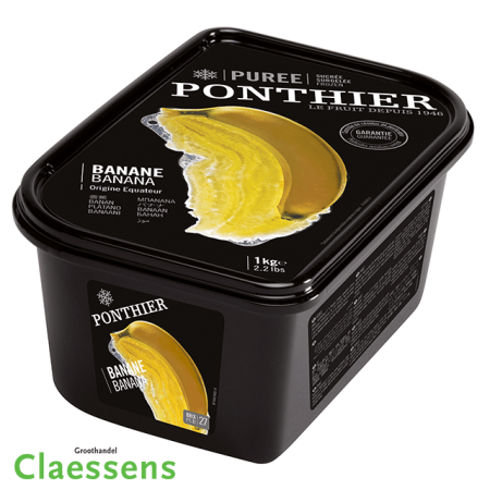 Bananen puree Ponthier pr (pot 1kg) DPV