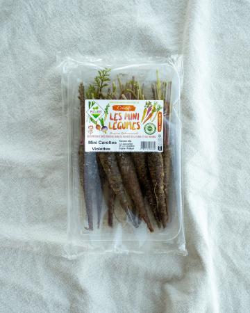 Mini carottes pourpre pr (ravier 400g)