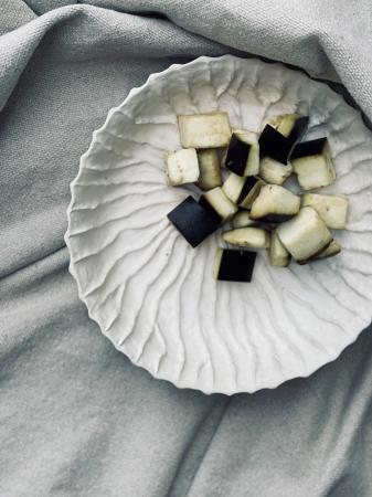 Aubergine cube 2cm pr (1kg)