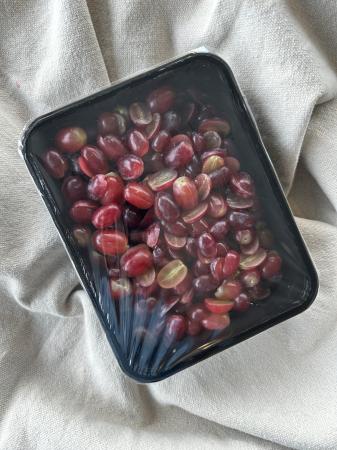 Druif blauw gewassen en gesneden pr (1kg)